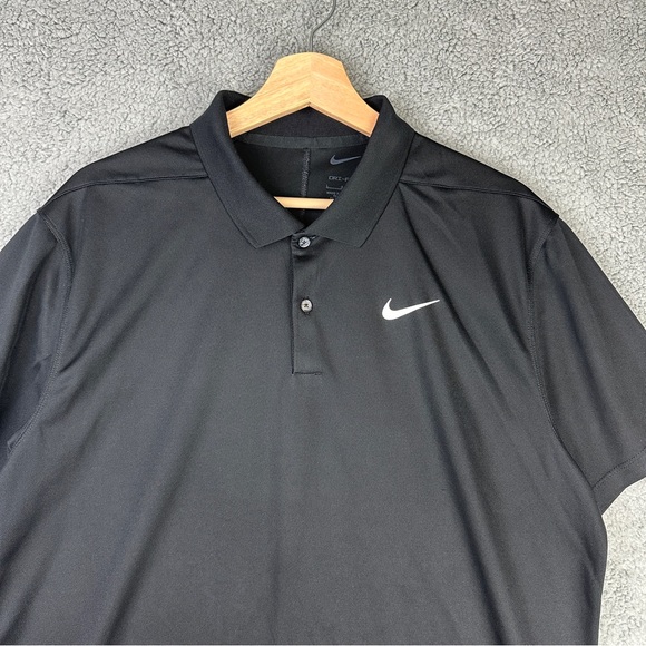 Nike Dri-Fit Victory+ Men's Polo Shirt Black Large - Picture 2 of 11
